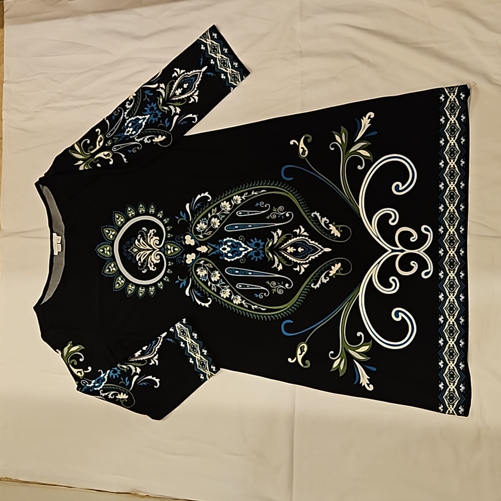 Brand New London Times black long sleeve dress
